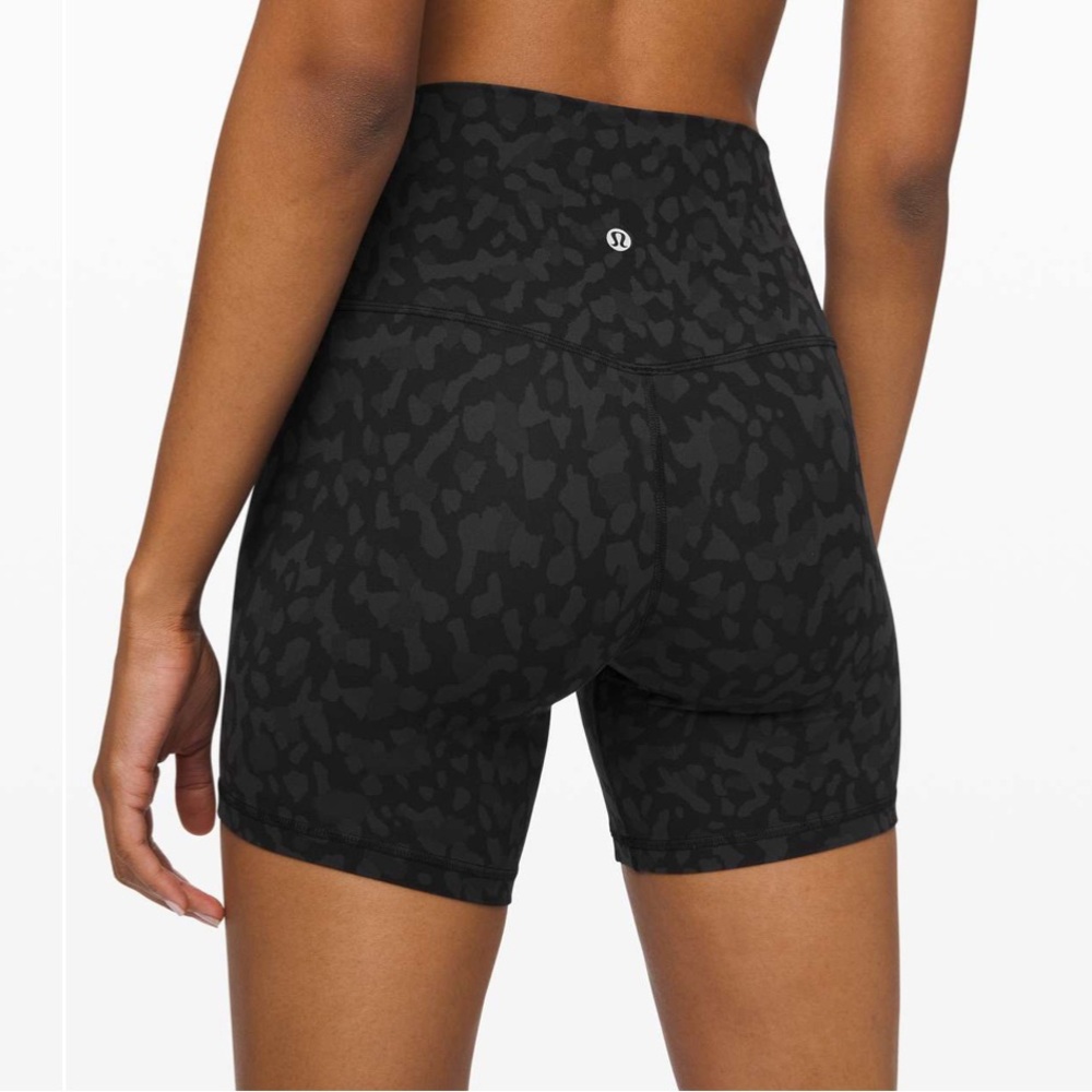Lululemon Align Short 6” size 4 Formation Camo Deep Coal Multi